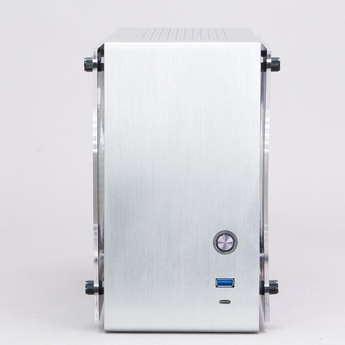 M2 Mini ITX Tower Case Silver - afbeelding 6