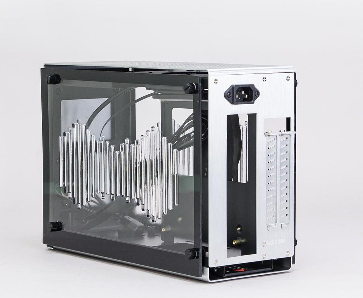 M2 Mini ITX Tower Case Silver - afbeelding 9