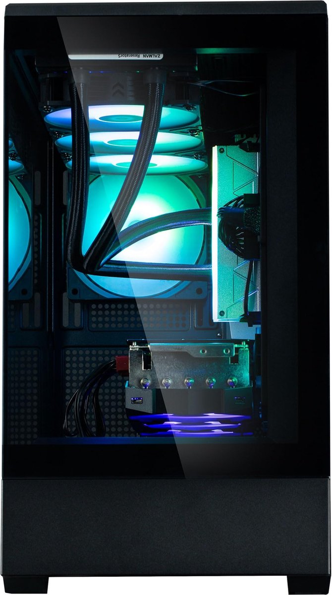Zalman P30 Black Midi Tower Zwart behuizing - afbeelding 5