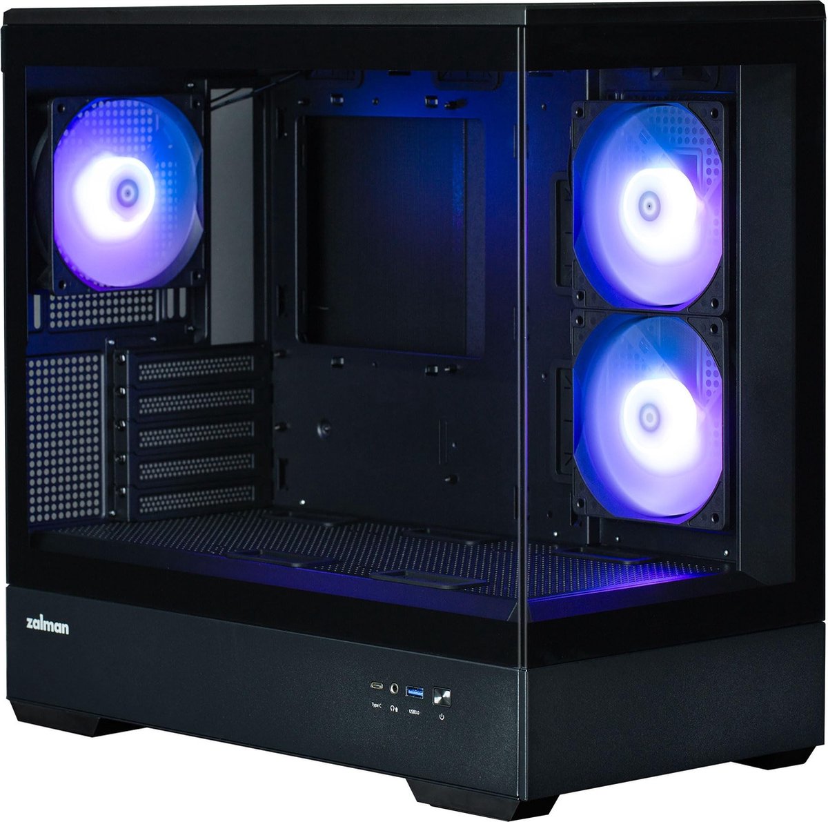 Zalman P30 Black Midi Tower Zwart behuizing - afbeelding 6