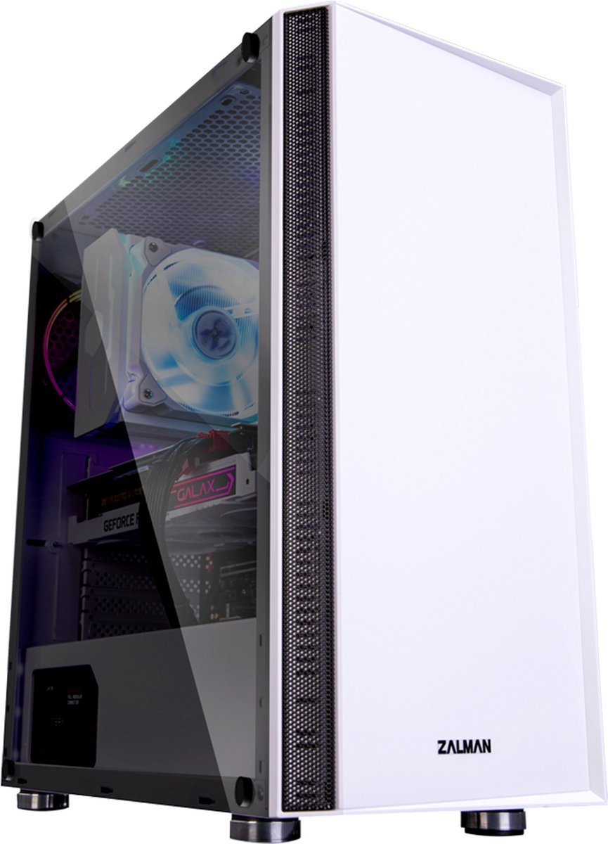 Zalman Zalman R2 White Midi-Tower Gaming-Behuizing, Behuizing Wit