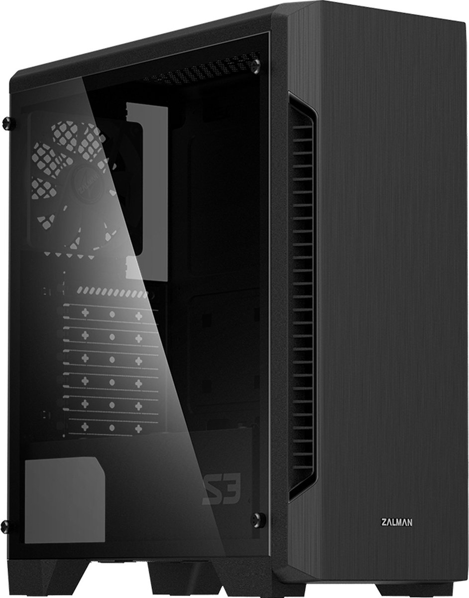 Zalman S3 Tg Computerbehuizing Midi Tower Zwart - afbeelding 3
