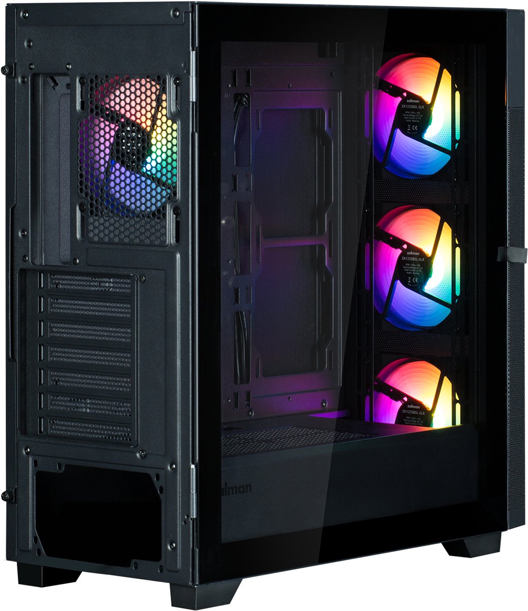 S5 Neo Black Midi Tower Behuizing (Zwart) - afbeelding 3