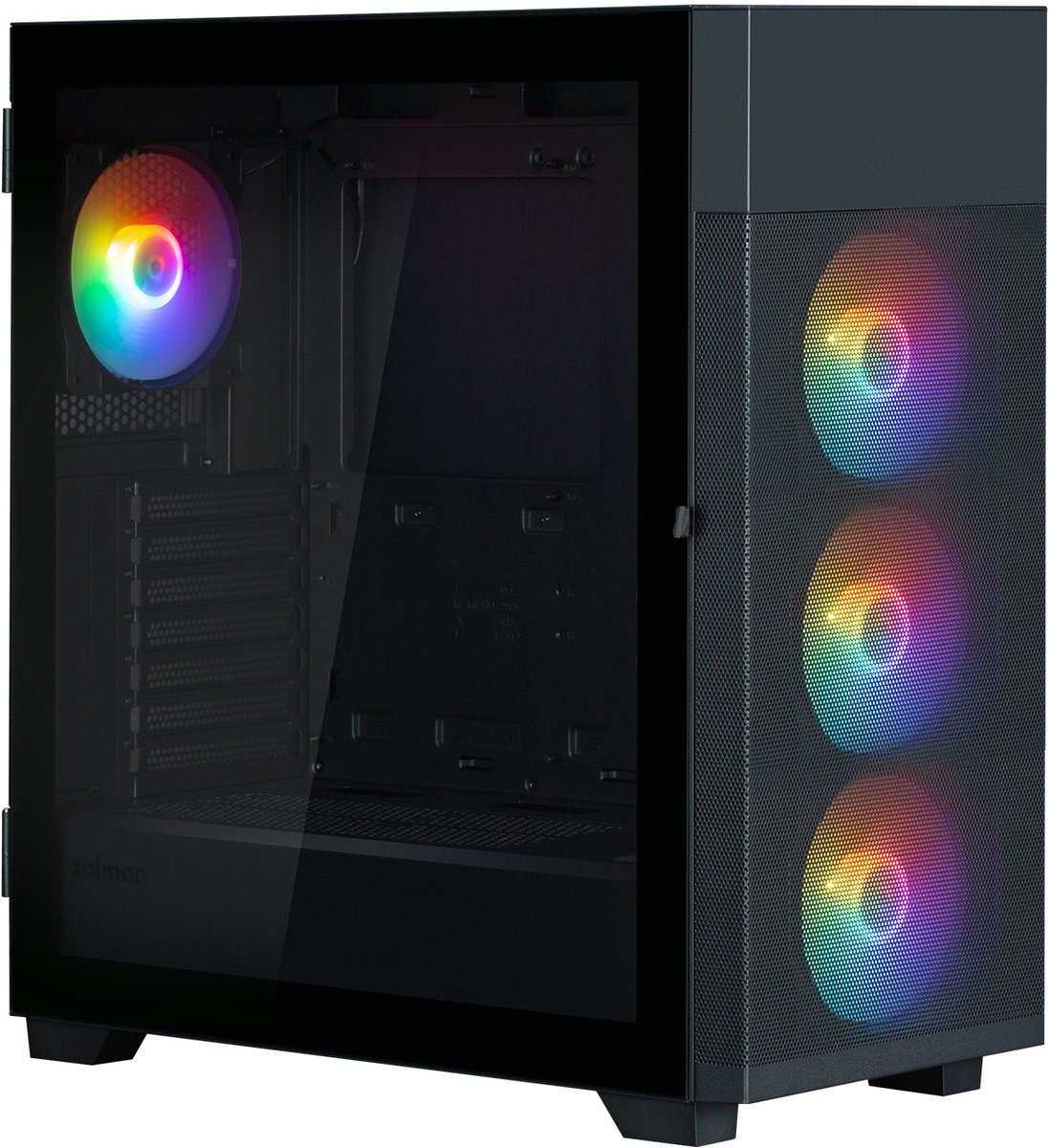 S5 Neo Black Midi Tower Behuizing (Zwart) - afbeelding 7
