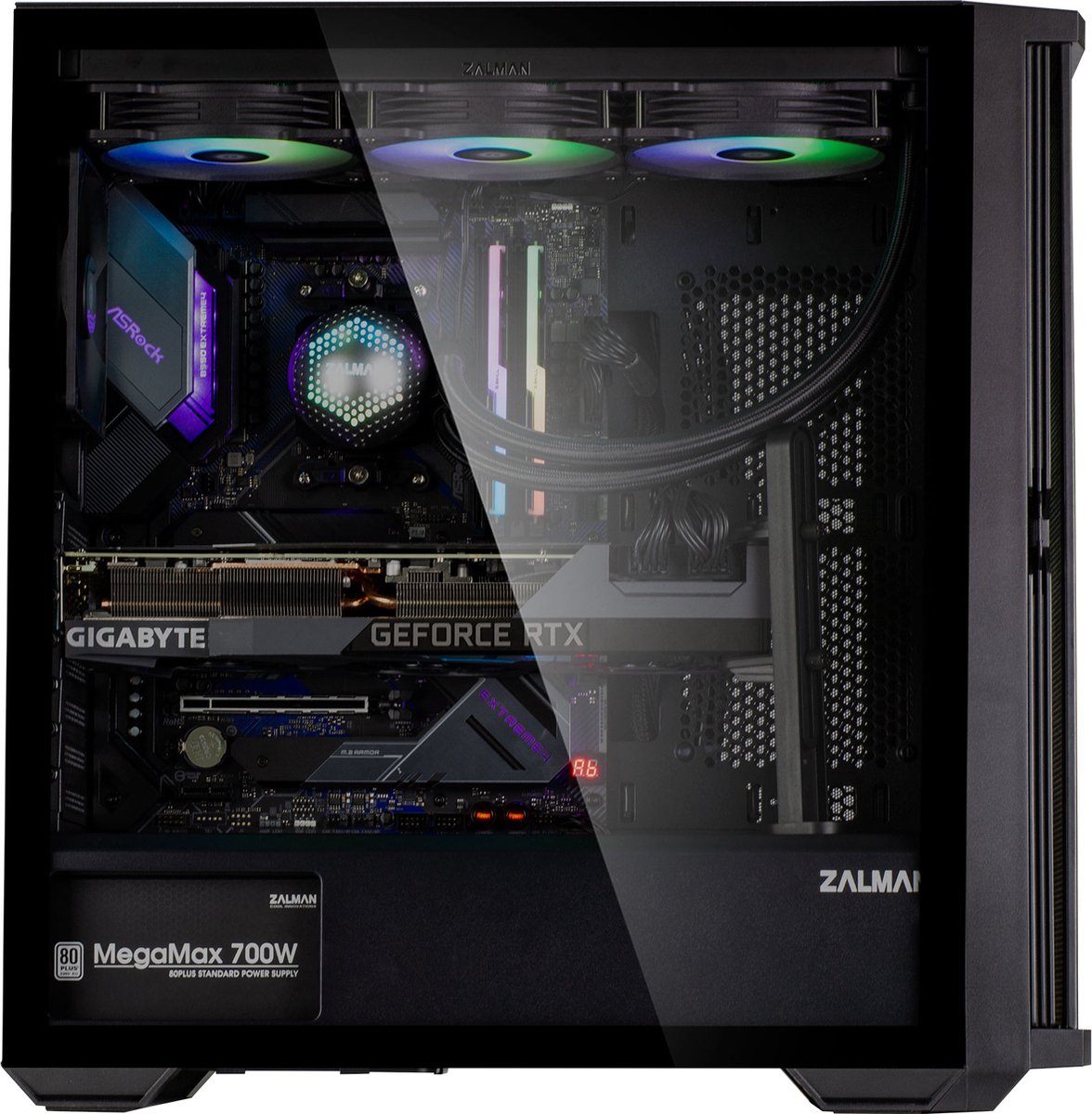 Zalman Z10 Computerbehuizing Midi Tower Zwart - afbeelding 2