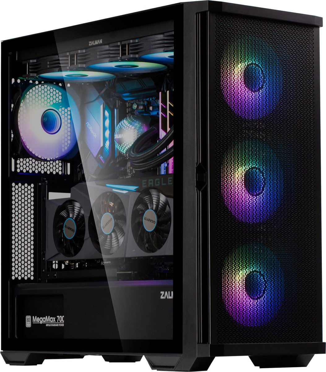Zalman Z10 Duo Computerbehuizing Midi Tower Zwart - afbeelding 3