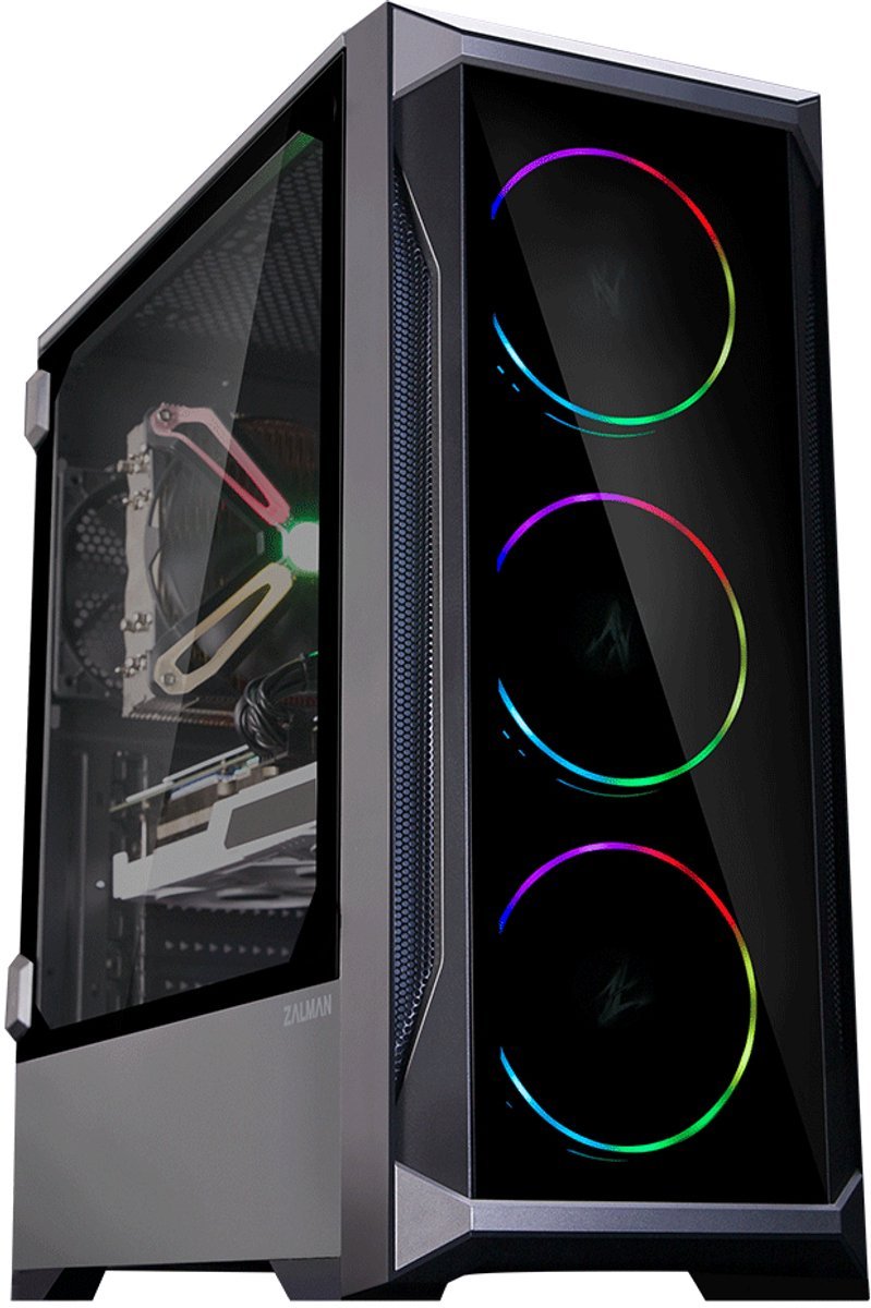 ZALMAN Zalman Z8 Tg Zwart - Rgb Behuizing Zonder Voeding - Middelgrote Toren - Atx-Formaat