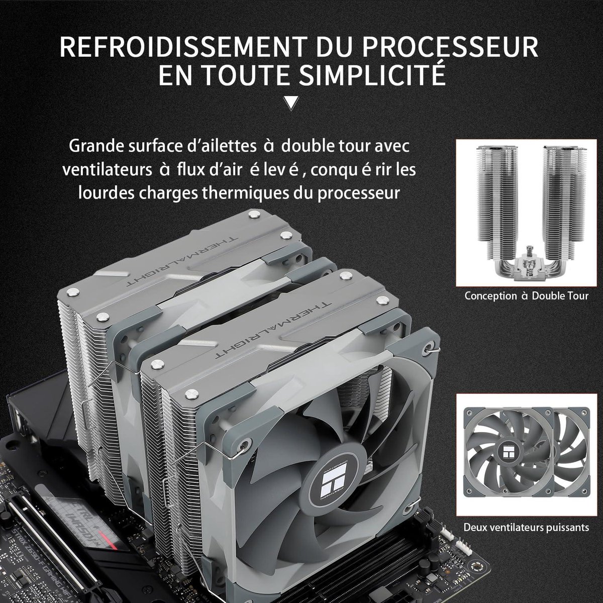 Thermalright Peerless Assassin 120 6 Heatpipe Dual Tower CPU Luchtkoeler - afbeelding 8