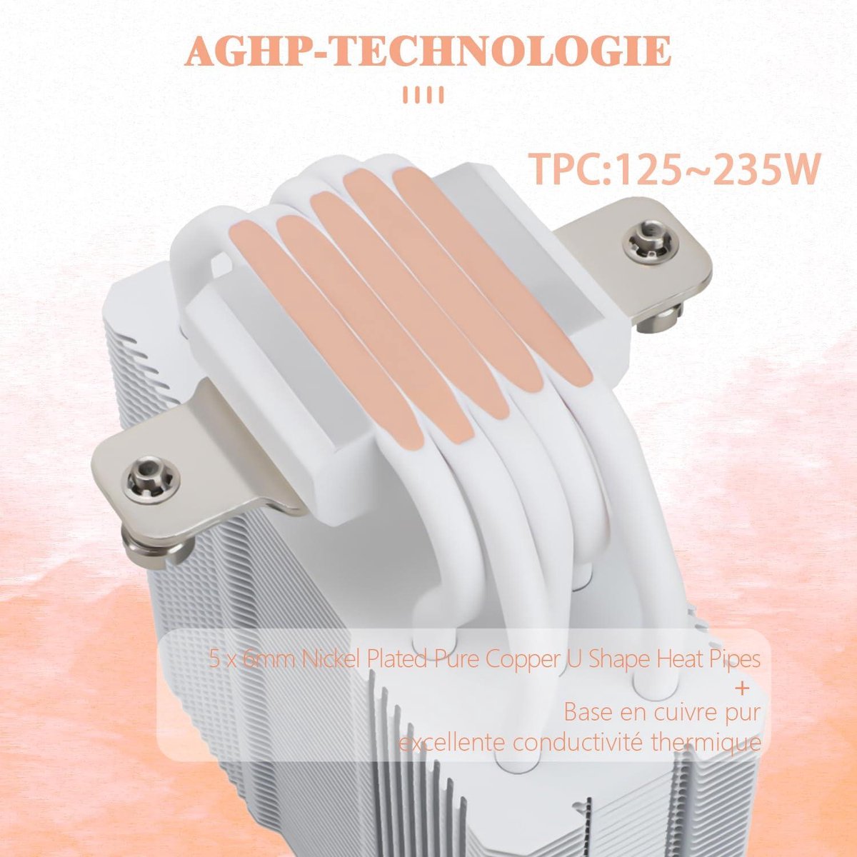 Thermalright Phantom Spirit 120 SE White ARGB Dual Tower CPU Luchtkoeler (7 Heatpipes) - afbeelding 8