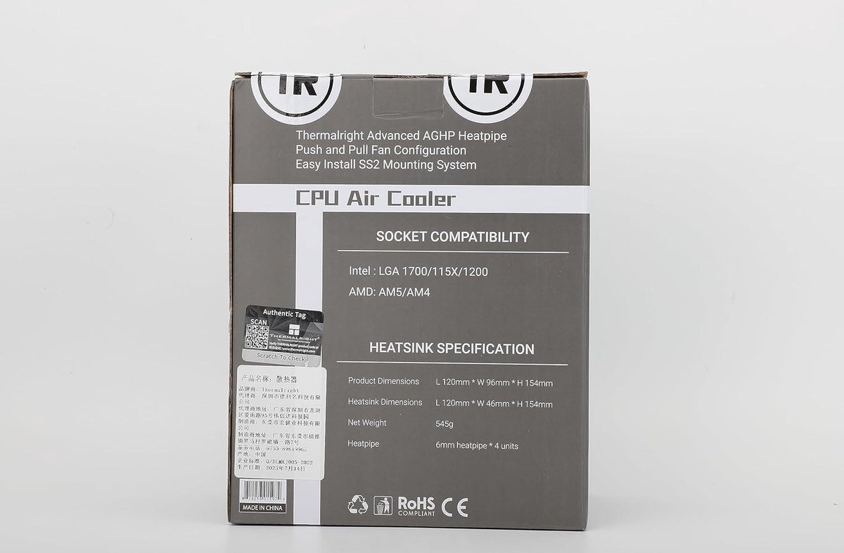 Thermalright Assassin Spirit 120 V2 Plus 4-Heatpipe Dual 120mm CPU Air Cooler - afbeelding 10