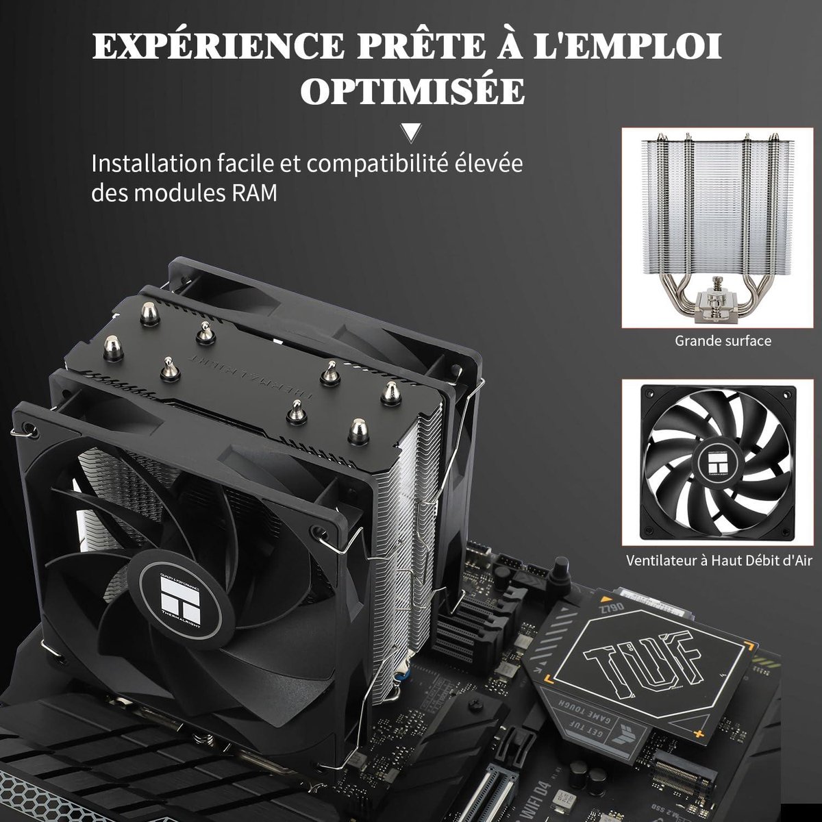 Thermalright Assassin Spirit 120 V2 Plus 4-Heatpipe Dual 120mm CPU Air Cooler - afbeelding 9