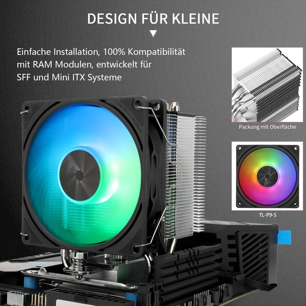 Thermalright Assassin X 90 SE ARGB CPU Luchtkoeler met 4 Heatpipes - afbeelding 3