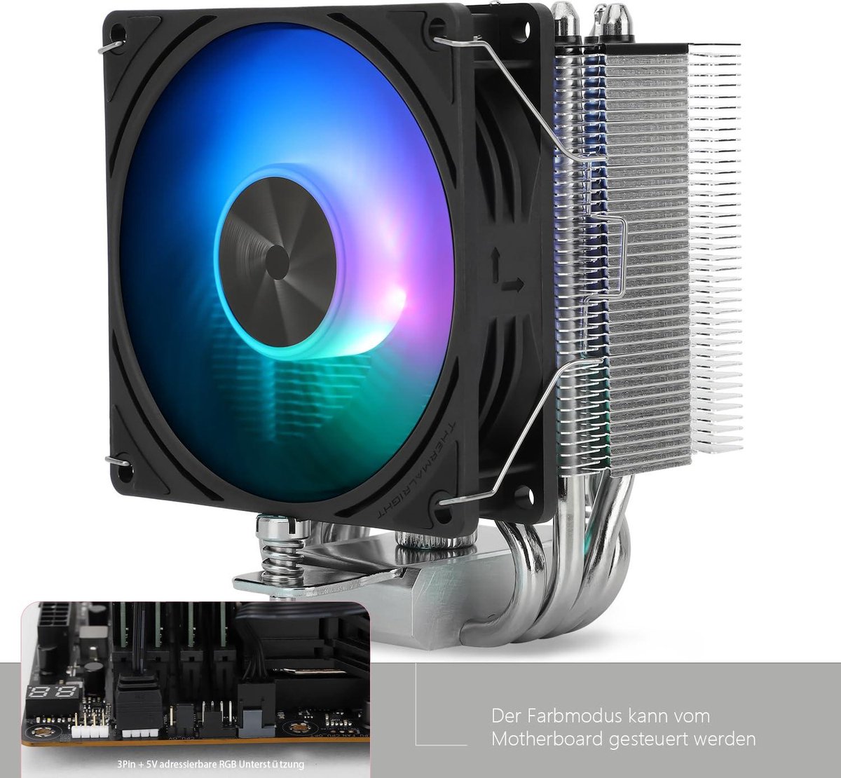 Thermalright Assassin X 90 SE ARGB CPU Luchtkoeler met 4 Heatpipes - afbeelding 6