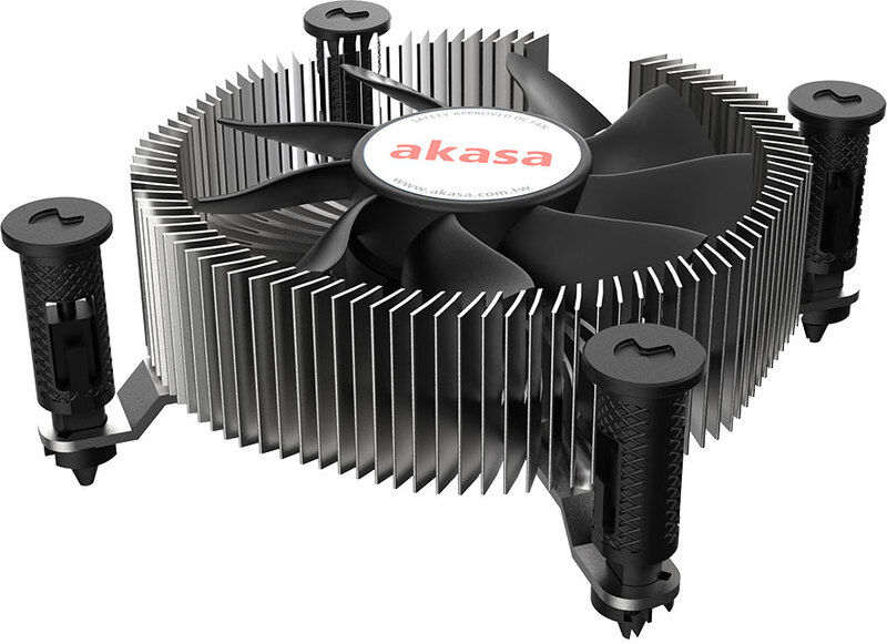Akasa ak cc6602hp01 luchtkoeler 2 orig - Akasa AK-CC6602HP01 Low Profile CPU Cooler