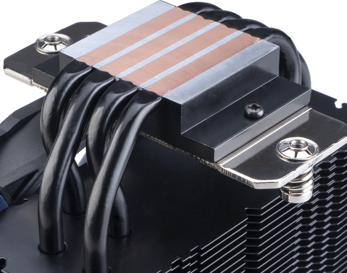 Alucia H4 Plus 120mm PWM CPU Luchtkoeler - 4 Heatpipes, 185W TDP - afbeelding 5