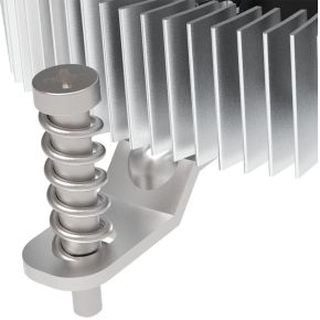 Akasa Intel Lga1700, Aluminium Low Profile Screw+Backplate Cooler, Pwm - afbeelding 4