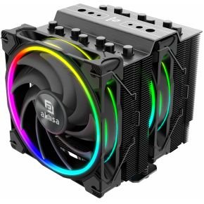 Akasa Akasa Soho H7, Premium Dual Tower 7-Heatpipe Cpu Cooler With Addressable Rgb