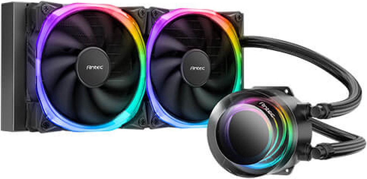 Vortex 240 ARGB All-in-One Liquid CPU Cooler Black 240mm Waterkoeler (Black) - afbeelding 6
