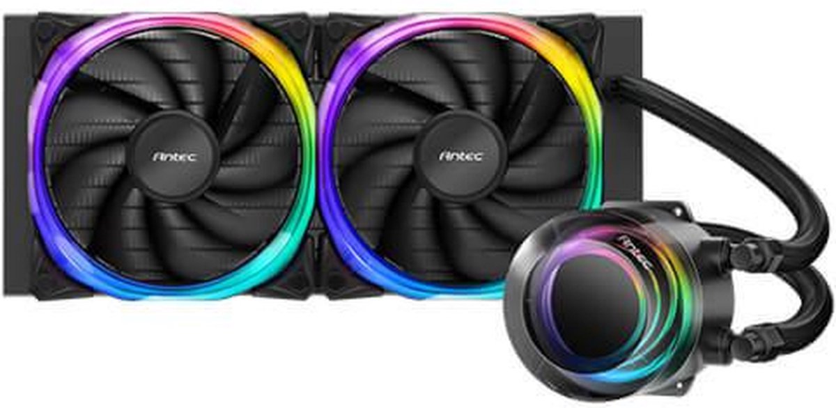 Vortex 240 ARGB All-in-One Liquid CPU Cooler Black 240mm Waterkoeler (Black) - afbeelding 8