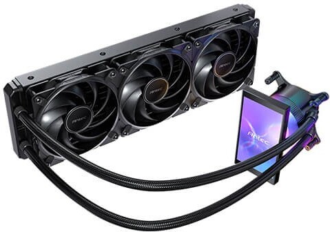 Antec vortex view 360 waterkoeling 2 orig - Antec Vortex View 360 AIO Liquid CPU Cooler 360mm Waterkoeler (Black)