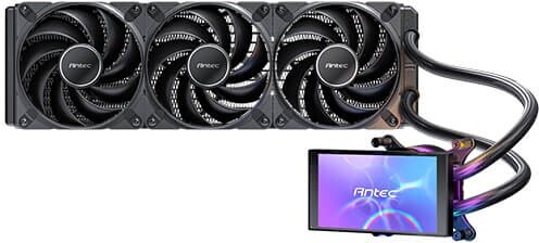 Antec vortex view 360 waterkoeling 3 orig - Antec Vortex View 360 AIO Liquid CPU Cooler 360mm Waterkoeler (Black)