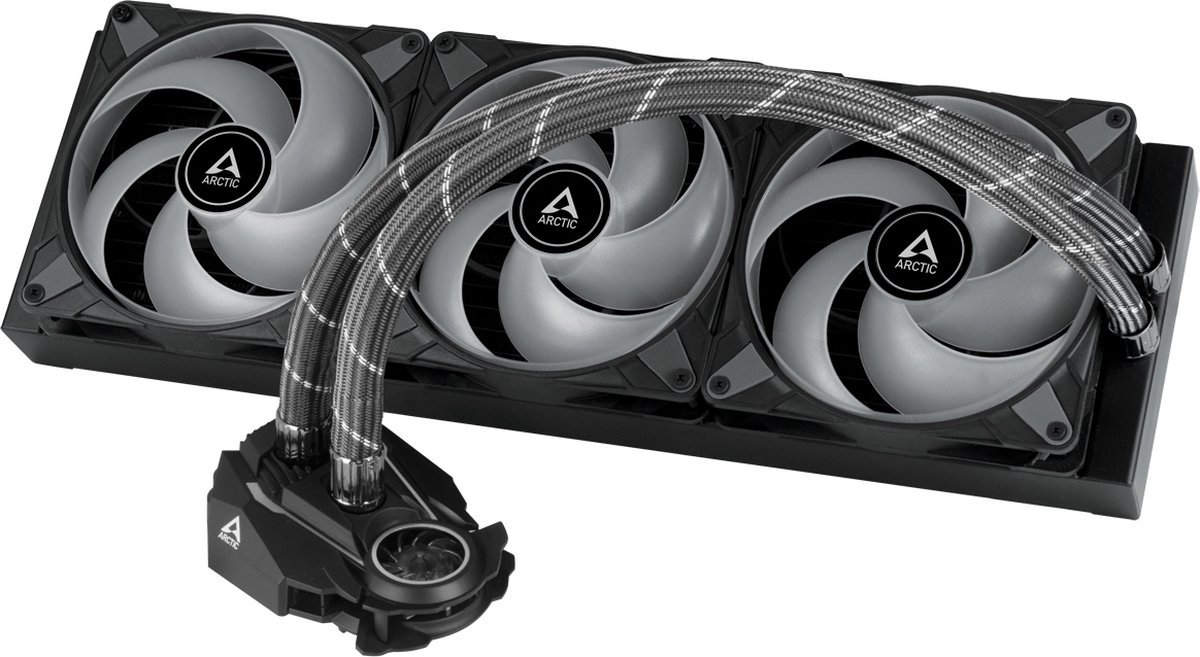 Arctic Arctic Liquid Freezer Ii 420 A-Rgb - Vloeistofkoelsysteem Processor - Afmeting Radiator: 360 Mm - (Intel Lga 1700, 1200, 115X, 2011-3, 2066, Amd Am5, Am4) - 3X P14 Pwm A-Rgb 140 Mm Fan - Zwart