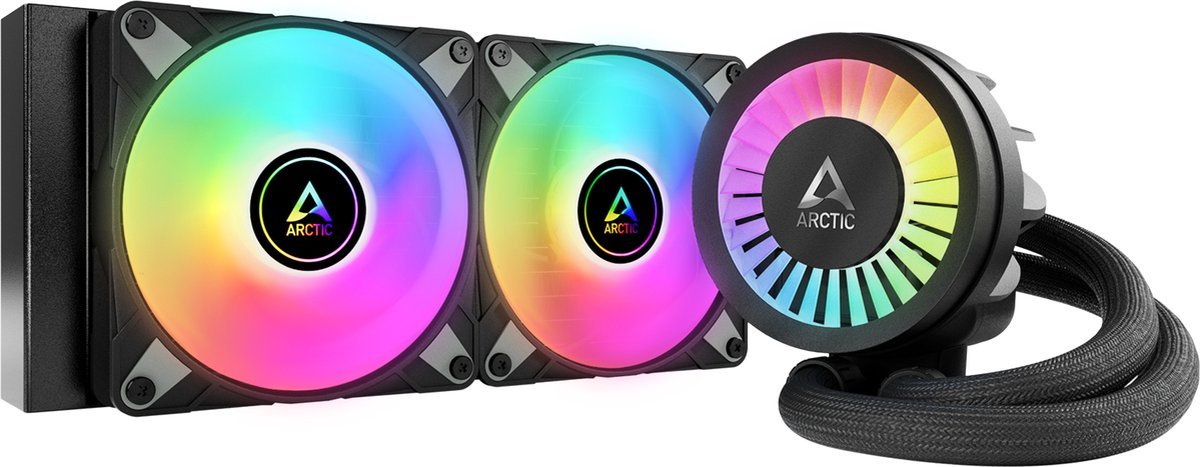 Arctic Arctic Liquid Freezer Iii 240 A-Rgb Black - Vloeistofkoelsysteem Processor - Afmeting Radiator: 240 Mm - Intel Lga: 1851, 1700 - Amd Am5, Am4 - 2X 120Mm Pwm Argb - Zwart