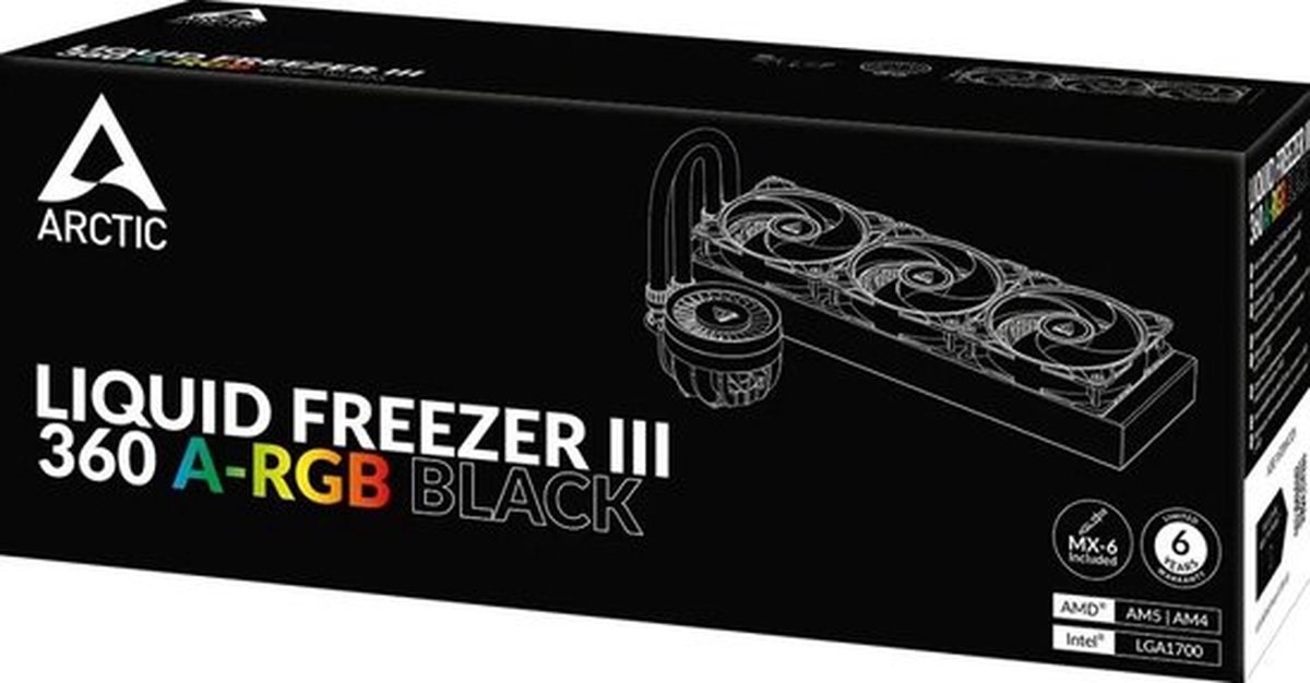 Liquid Freezer III 360 A-RGB Black - 360mm AIO CPU Cooler - afbeelding 7