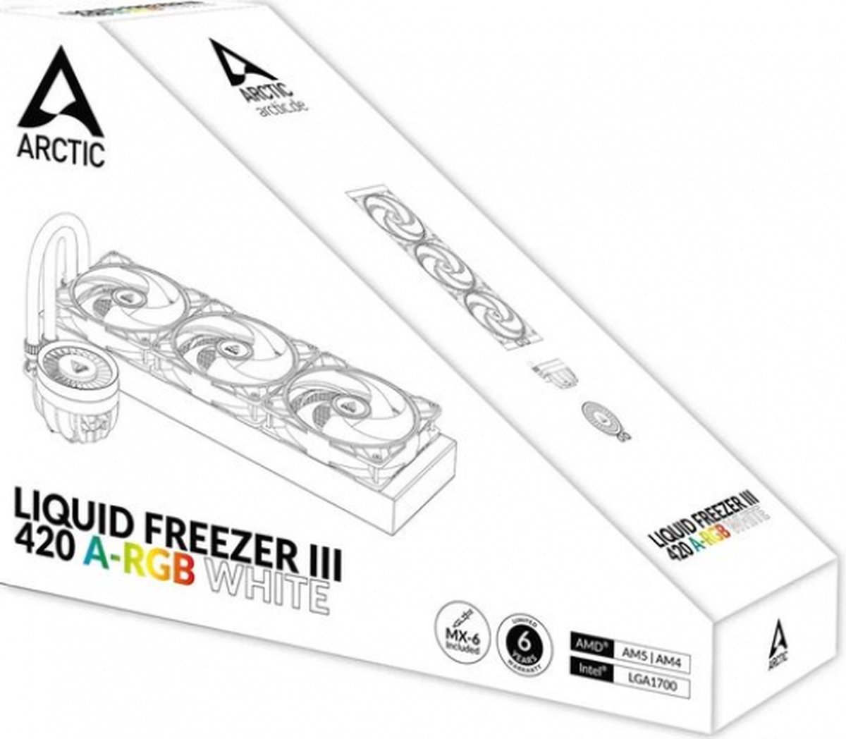Liquid Freezer III 420 A-RGB White 420mm Waterkoeler (White) - afbeelding 9