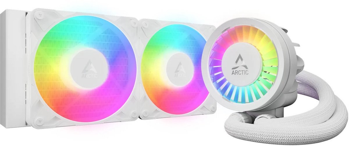 Arctic Arctic Liquid Freezer Iii Pro 240 A-Rgb White - Afmeting Radiator: 240 Mm - Voor Intel Lga 1851, 1700 - Amd Am5, Am4 - 2X 2X P12 Pro Fans - Zwart