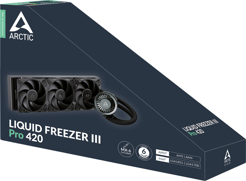 Arctic liquid freezer iii pro 420 bla 60186 6 orig - ARCTIC Cooling Liquid Freezer III Pro 420 420mm Waterkoeler (Black)