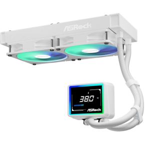 Challenger White 240 Digital AIO Liquid Cooler 240mm Waterkoeler (White) - afbeelding 3