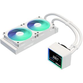 Challenger White 240 Digital AIO Liquid Cooler 240mm Waterkoeler (White) - afbeelding 4