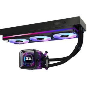 Phantom Gaming 360 LCD AIO Liquid Cooler 360mm Waterkoeler (Black) - afbeelding 3
