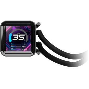 Phantom Gaming 360 LCD AIO Liquid Cooler 360mm Waterkoeler (Black) - afbeelding 5