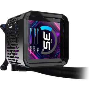 Phantom Gaming 360 LCD AIO Liquid Cooler 360mm Waterkoeler (Black) - afbeelding 6