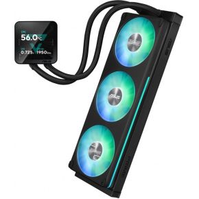 Asus prime lc ii 360 lcd alles 2 orig - ASUS PRIME LC II ARGB LCD 360mm Waterkoeler (Black)