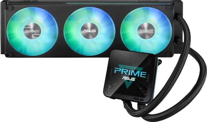 Asus prime lc ii 360 lcd zwart 3 orig - ASUS PRIME LC II ARGB LCD 360mm Waterkoeler (Black)