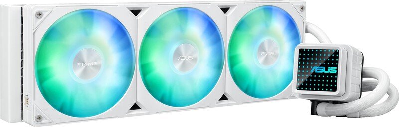 Asus prime serie vloeistofkoeling 3 - ASUS Prime LC 360 ARGB LCD 360mm Waterkoeler (Black)