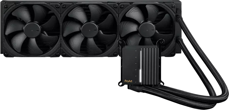Asus proart lc 420 waterkoeling 2 orig - ASUS ProArt LC 420 420mm Waterkoeler (Black)