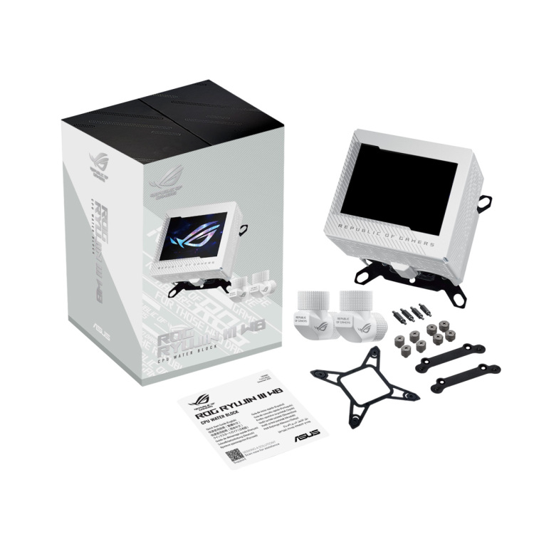 ASUS ASUS ROG Ryujin III WB White LCD CPU-waterblok waterkoeling
