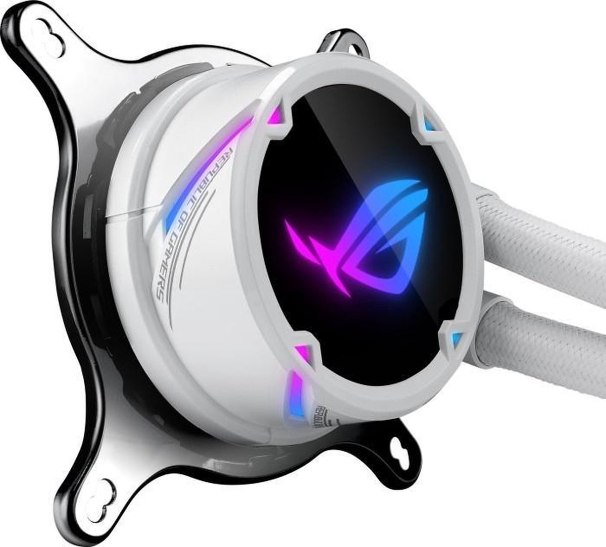 Asus - Rog Strix Lc 360 Rgb White Edition All-In-One Liquid Cpu Cooler With - afbeelding 7