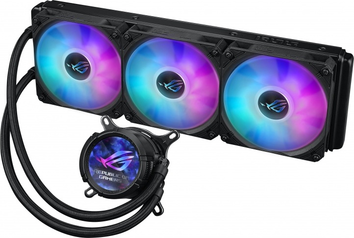 Asus rog strix lc iii 360 lcd 2 orig - ASUS ROG Strix LC III 360 ARGB LCD 360mm Waterkoeler (Black)