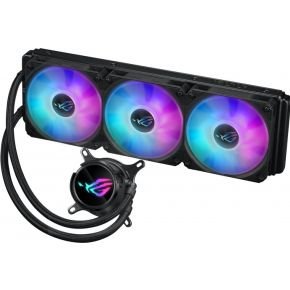 ASUS Asus Rog Strix Lc Iii 360 Argb - Vloeistofkoelsysteem Processor Afmeting Radiator 360Mm - Voor Intel Lga 1700, 1200, 115X - Amd Am5, Am4 - 3 X Rog Strix Af-12S Argb Fan - Koper, Aluminium - Zwart