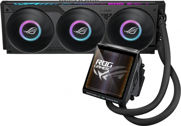Asus rog strix lc iv 360 lcd 4471449 2 orig - ASUS ROG Strix LC IV 360mm Waterkoeler (Black)