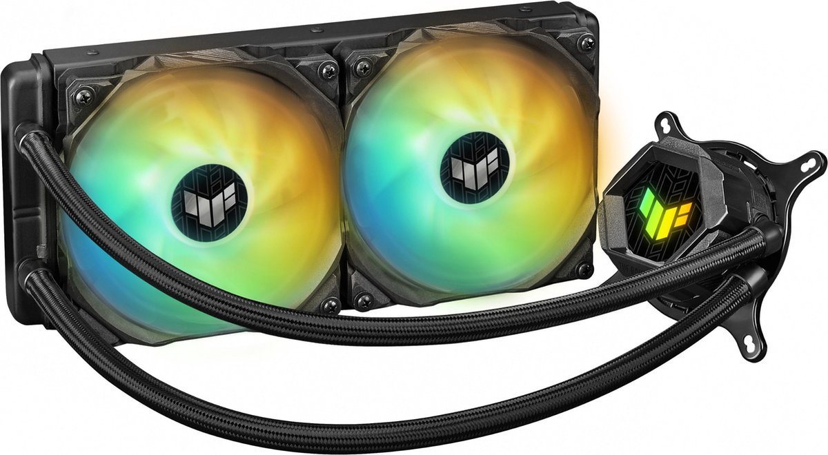 Asus Asus Tuf Gaming Lc 240 Rgb - Vloeistofkoelsysteem Processor - Afmeting Radiator: 240 Mm - (Voor: Intel: Lga 1200,115X, 1366 - Amd: Am5, Am4) - 2 X 120 Mm - Zwart