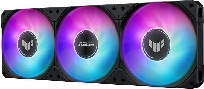 Asus tuf lc iii 360 lcd waterkoelin 2 orig - ASUS TUF Gaming LC III 360 ARGB 360mm Waterkoeler (Black)