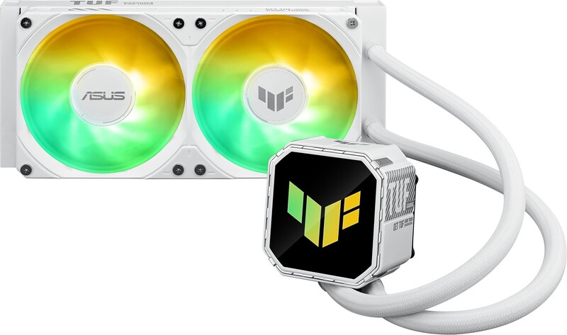 Asus tuf lc iii vloeistofkoeling 24 2 orig - ASUS TUF Gaming LC III 240 ARGB Wit 240mm Waterkoeler (White)