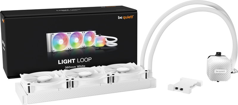 Be quiet light loop 360 waterkoeling 60176 3 orig - Be quiet! Light Loop White 360mm Waterkoeler