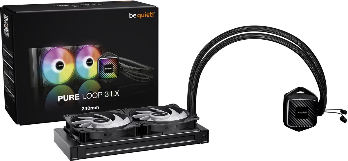 Be Quiet! Pure Loop 3 Lx 240Mm - Vloeistofkoelsysteem Processor - Afmeting koeler - afbeelding 3